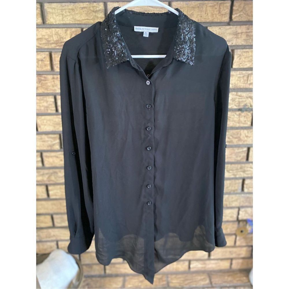Scilla By Dora Landa Button Up Shirt